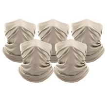 Load image into Gallery viewer, 5-Pack: Unisex Moisture Wicking Gaiter Face Neck Scarf Bandanna