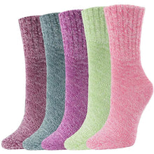 Load image into Gallery viewer, 5-Pair: Women's Winter Socks Gift Box Free Size Thick Wool Soft Warm Casual Socks
