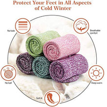 Load image into Gallery viewer, 5-Pair: Women's Winter Socks Gift Box Free Size Thick Wool Soft Warm Casual Socks