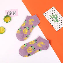 Load image into Gallery viewer, 5 Pairs Animal Food Fruit Avocado Zebra Burger Omelets Flamingo Socks Happy Cotton Ankle Funny Combed Out Of Pure Cotton Summer Casual Sock For Men And Women