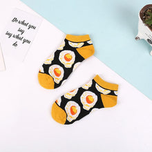 Load image into Gallery viewer, 5 Pairs Animal Food Fruit Avocado Zebra Burger Omelets Flamingo Socks Happy Cotton Ankle Funny Combed Out Of Pure Cotton Summer Casual Sock For Men And Women