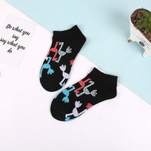 Load image into Gallery viewer, 5 Pairs Animal Food Fruit Avocado Zebra Burger Omelets Flamingo Socks Happy Cotton Ankle Funny Combed Out Of Pure Cotton Summer Casual Sock For Men And Women