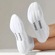 Load image into Gallery viewer, 5-Pairs: Casual Ankle Boat Socks With Towel Bottom