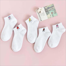 Load image into Gallery viewer, 5 Pairs Fashion Unisex Cute Cartoon face Patterned Long Socks Soft Breathable Cotton Material Sport Summer Warm Winter Funny Harajuku Socks For Men And Women