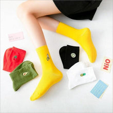 Load image into Gallery viewer, 5 Pairs Fashion Unisex Cute Cartoon face Patterned Long Socks Soft Breathable Cotton Material Sport Summer Warm Winter Funny Harajuku Socks For Men And Women