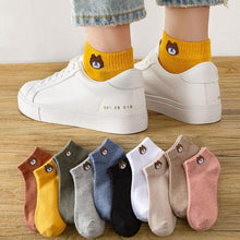 Load image into Gallery viewer, 5 Pairs Fashion Unisex Cute Cartoon face Patterned Long Socks Soft Breathable Cotton Material Sport Summer Warm Winter Funny Harajuku Socks For Men And Women