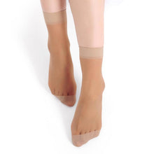 Load image into Gallery viewer, 5 Pairs High Quality Women Velvet Socks Pack Female Summer Thin Silk Transparent Ankle Nylon Socks Set For Women