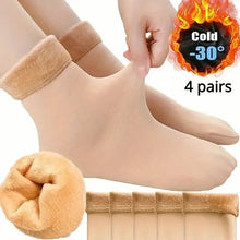 Load image into Gallery viewer, 5-Pairs: Ultra-Soft Plush Lined Thermal Socks - Comfy Mid Tube Socks