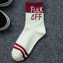 Load image into Gallery viewer, 5-Pairs Unisex English Letter Street Fashion Cool Socks