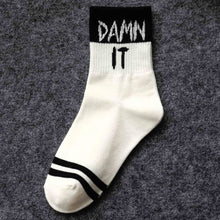 Load image into Gallery viewer, 5-Pairs Unisex English Letter Street Fashion Cool Socks