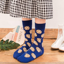 Load image into Gallery viewer, Women's Colorful Cotton Socks Fruits Banana Avocado Lemon Egg Cookie Donuts Food Happy Color Socks