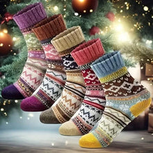 Load image into Gallery viewer, 5-Pairs: Women's Comfortable and Warm Crew Socks
