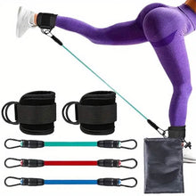 将图片加载到图库查看器,5-Piece: Resistance Band Set with Ankle Buckles
