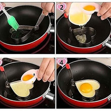 将图片加载到图库查看器,5-Pieces Set: Fried Egg Mold Pancake Rings Shaped