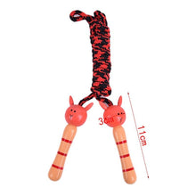 将图片加载到图库查看器,5 Styles Kids Jump Ropes Wood Handle Sport Bodybuilding Fitness Lovely Skipping Ropes Wood Handle Children Adjustable Cotton Skipping Rope With Wooden Handle For Boys And Girls