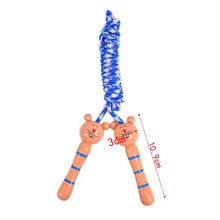 将图片加载到图库查看器,5 Styles Kids Jump Ropes Wood Handle Sport Bodybuilding Fitness Lovely Skipping Ropes Wood Handle Children Adjustable Cotton Skipping Rope With Wooden Handle For Boys And Girls