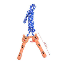 将图片加载到图库查看器,5 Styles Kids Jump Ropes Wood Handle Sport Bodybuilding Fitness Lovely Skipping Ropes Wood Handle Children Adjustable Cotton Skipping Rope With Wooden Handle For Boys And Girls