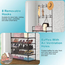 Load image into Gallery viewer, 5-Tier Dustproof Entryway Hall Tree Coat and Shoe Rack
