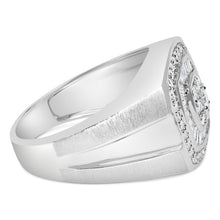 将图片加载到图库查看器,14K White Gold Men's 1 CTTW Diamond Band Ring