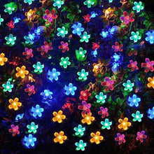 Load image into Gallery viewer, 50 LED Fairy Flower Blossom Solar String Lights