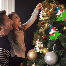 Load image into Gallery viewer, 50-Pieces: Wooden Mini Christmas Tree Small Pendant