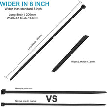 Load image into Gallery viewer, 500-Piece: Black Nylon Cable Ties