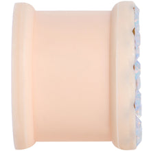 Load image into Gallery viewer, 9/16 Aurora Gem Peach Silicone Double Flare Tunnel