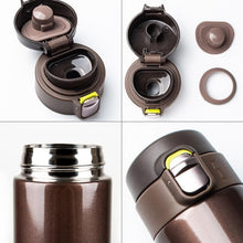 Load image into Gallery viewer, 500ML Stainless Steel Bouncing Cover Vacuum Flask Thermos Cup Coffee Tea Milk Bottle vacuum flask 500ml Stainless Steel Water Bottle Leak-Proof Bounce Cover Home Office Water Bottle