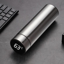 Load image into Gallery viewer, 500ml Stainless Steel Intelligent Insulation Water Bottle Vacuum Bottle Insulation Touch Intelligent Temperature Display Intelligent Touch Display Temperature 304 Stainless Steel Thermos Water Bottle