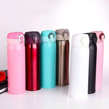 Load image into Gallery viewer, 500ml Stainless Steel Thermos Coffee Mug Water Bottle Portable Vacuum Stainless Steel Bouncing Lid Vacuum Flask Custom Starry Sky Cold Insulation Bottle Business Gift Creative Insulated Water Bottle