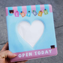 Load image into Gallery viewer, 50/100 Pockets Photo Album Hollow Heart Mini Photocard Holder 4/6 Inches Card Binder & Stickers Storage Business Card Bag Polaroid Book Album Gifts For Valentines Day