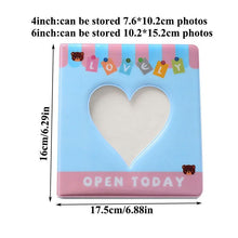 Load image into Gallery viewer, 50/100 Pockets Photo Album Hollow Heart Mini Photocard Holder 4/6 Inches Card Binder & Stickers Storage Business Card Bag Polaroid Book Album Gifts For Valentines Day