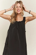 Load image into Gallery viewer, Drawstring Slit Back Cargo Summer Dress For Women – Trendy Utility-Inspired Dress with Adjustable Fit and Slit Back for Casual and Everyday Wear