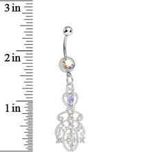 将图片加载到图库查看器,Aurora Gem Elegant Equality Dangle Belly Ring