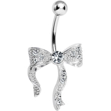 将图片加载到图库查看器,Crystalline Gem Bewitching Bow Belly Ring