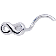 将图片加载到图库查看器,20G Gleaming Infinity Symbol Nose Screw