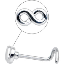 将图片加载到图库查看器,20G Gleaming Infinity Symbol Nose Screw