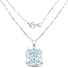 Load image into Gallery viewer, 10.05 Carat Genuine Blue Topaz .925 Sterling Silver Pendant