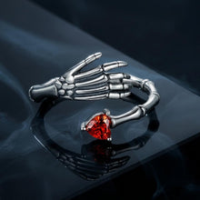 将图片加载到图库查看器,925 Sterling Silver Pavé Setting CZ Oxidized Ring