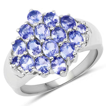 Load image into Gallery viewer, 2.45 Carat Genuine Tanzanite .925 Sterling Silver Ring