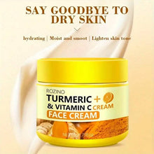 Load image into Gallery viewer, 50g/1.75 Oz Turmeric + Vitamin C Face Cream with Hyaluronic Acid