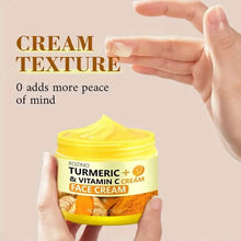 Load image into Gallery viewer, 50g/1.75 Oz Turmeric + Vitamin C Face Cream with Hyaluronic Acid