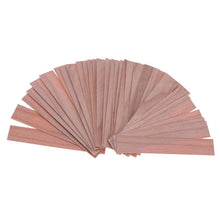 Load image into Gallery viewer, 50Pcs Candle Wood Wick for Candles Smokeless Wooden Wicks for Candle Making Crackling Wood Wick for DIY Candles Soy or Palm Wax Form for Candle Making Supplies Wood Wicks