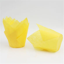Load image into Gallery viewer, 50pcs Newspaper Style Cupcake Liner Baking Cup For Wedding Party Muffin Cupcake Paper Cup Oilproof Cake Wrapper Cupcake Baking Cups Muffin Baking Liners Holders Cupcake Wrapper Brown White Bright Nature Color