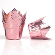 Load image into Gallery viewer, 50pcs Newspaper Style Cupcake Liner Baking Cup For Wedding Party Muffin Cupcake Paper Cup Oilproof Cake Wrapper Cupcake Baking Cups Muffin Baking Liners Holders Cupcake Wrapper Brown White Bright Nature Color