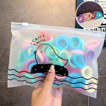 Load image into Gallery viewer, 50PCS/Set 3 CM Ring Elastic Hair Bands For Girls Rubber Bands Ponytail Holder Scrunchies Soft Fashion Hair Styling Accessories Ponytail Holders For Women