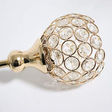 Load image into Gallery viewer, Gold Crystal Tealight Candle Holders Set for Decor