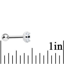 Load image into Gallery viewer, 4mm Clear Cubic Zirconia Round Tragus Cartilage Earring