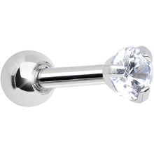 Load image into Gallery viewer, 3mm Clear Cubic Zirconia Round Tragus Cartilage Earring