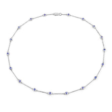 Load image into Gallery viewer, 1.80 Carat Genuine Tanzanite .925 Sterling Silver Necklace